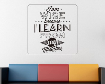 I am Wise Quotes Wall Decal Motivational Vinyl Art Stickers